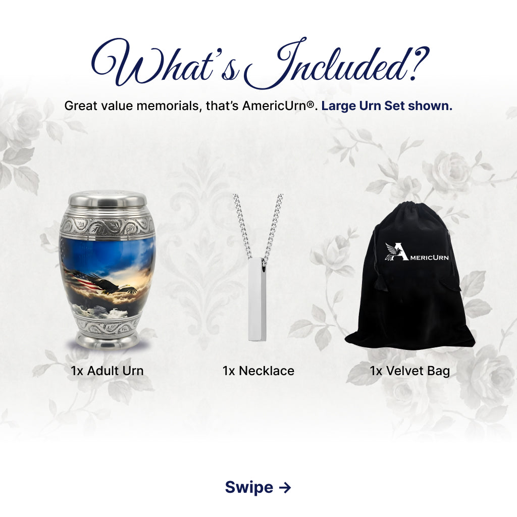 Eagle American Flag Premium Urn