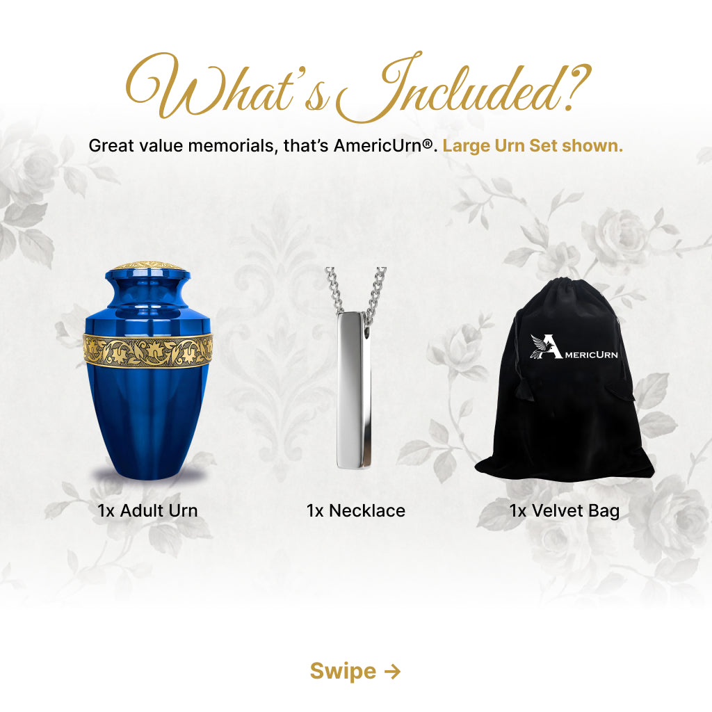 Engraved Grecian Cremation Urn
