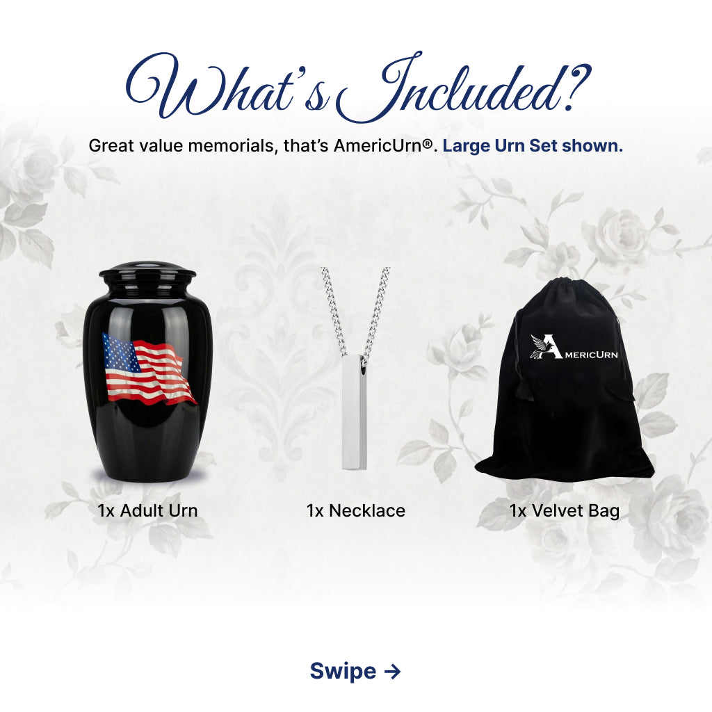 American Flag Tribute Urn