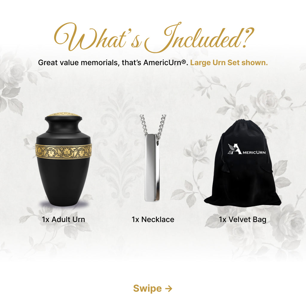 Engraved Grecian Cremation Urn