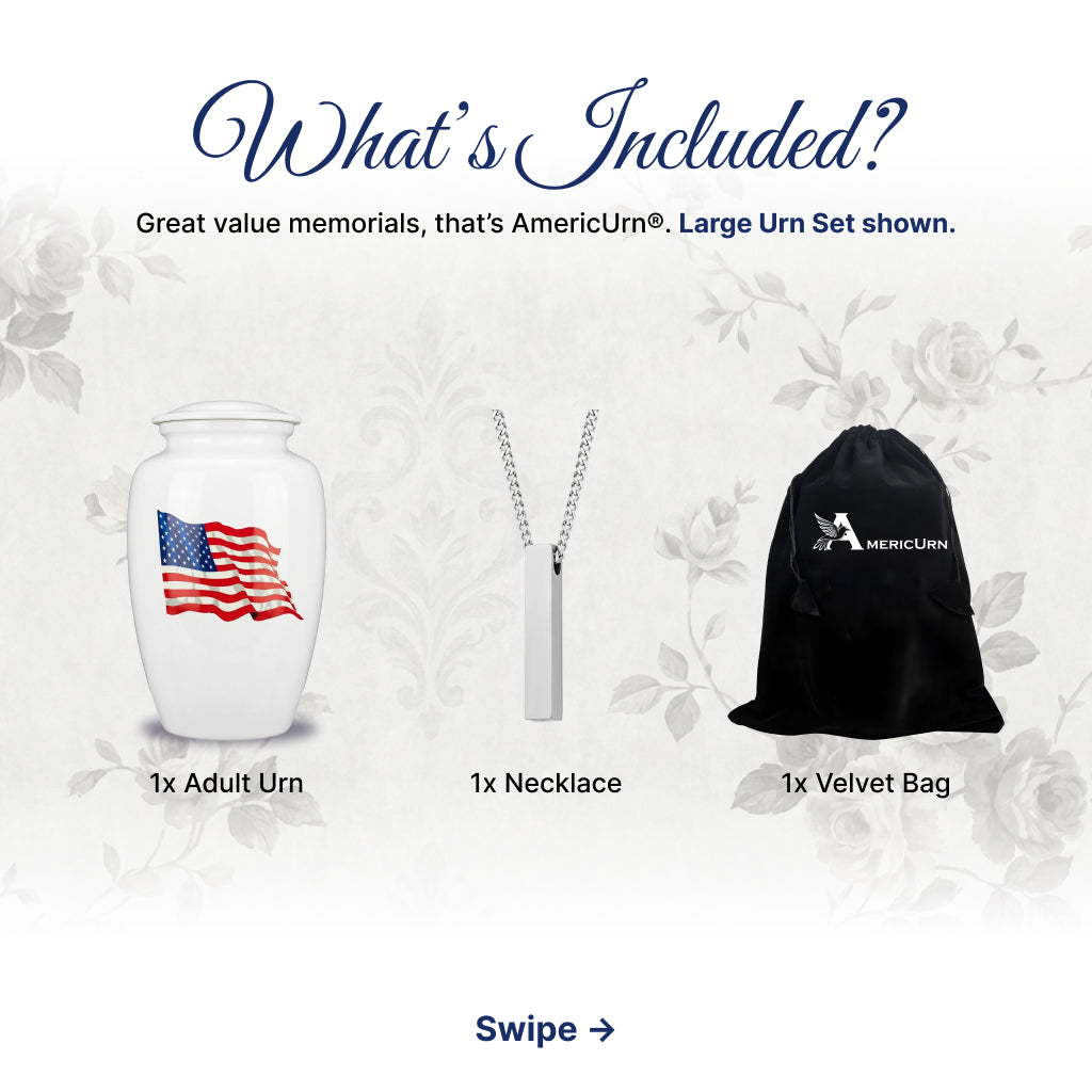 American Flag Tribute Urn