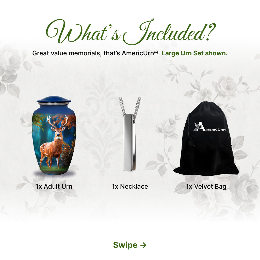 Deer Image Cremation Urn