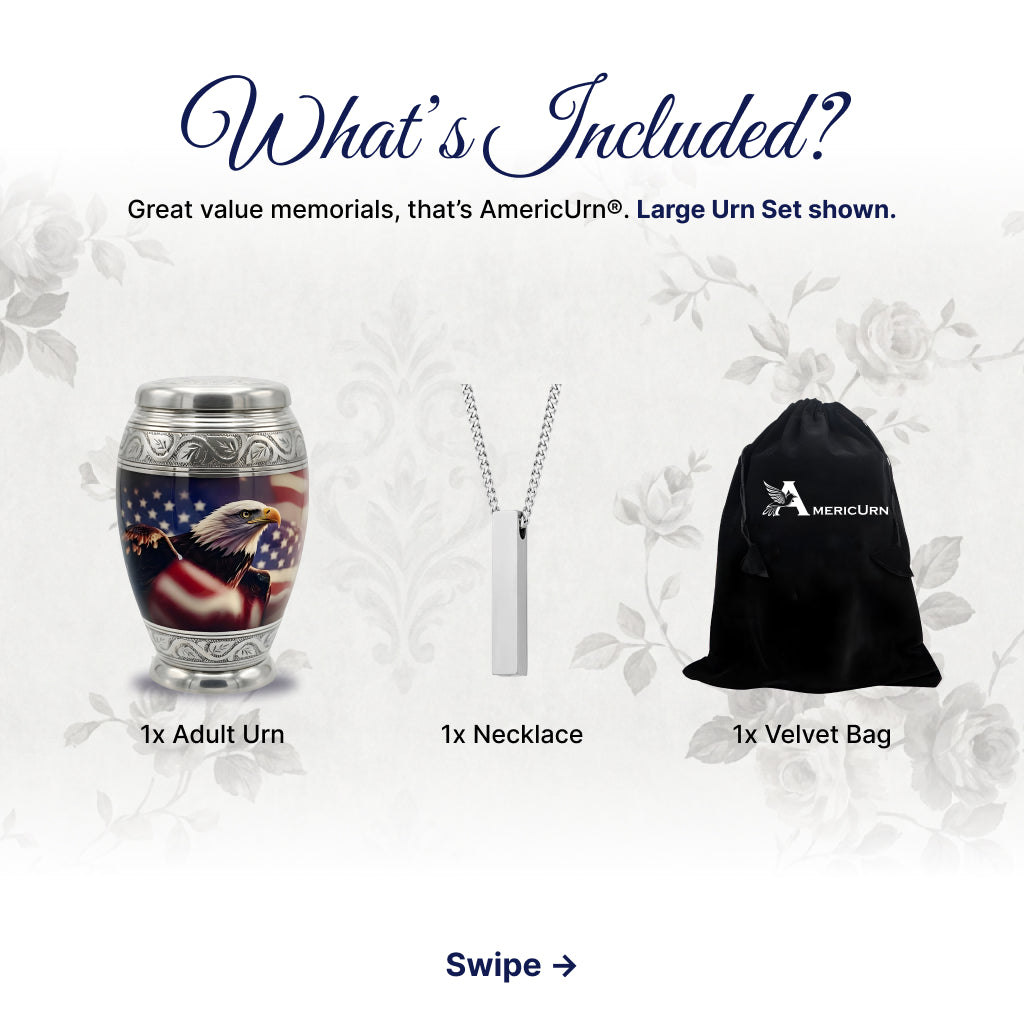 Eagle American Flag Premium Urn