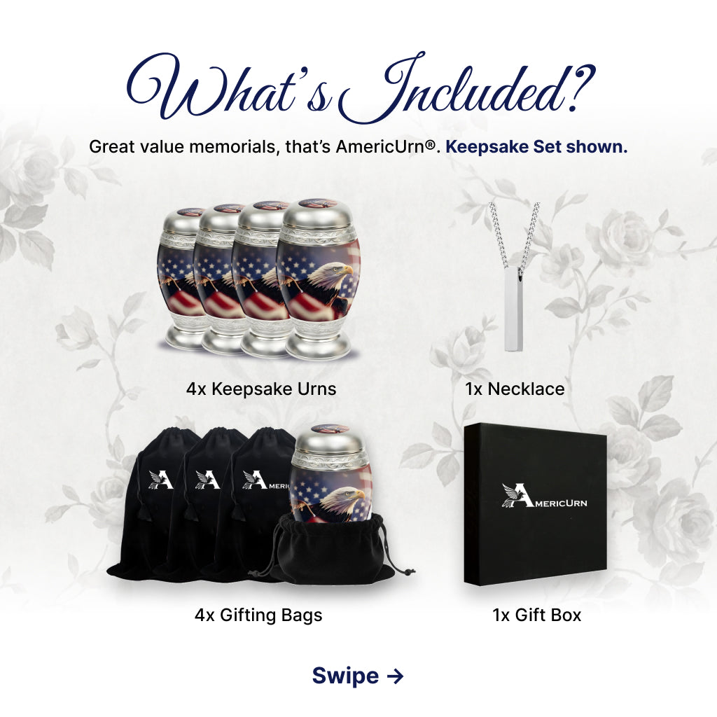 Eagle American Flag Premium Urn