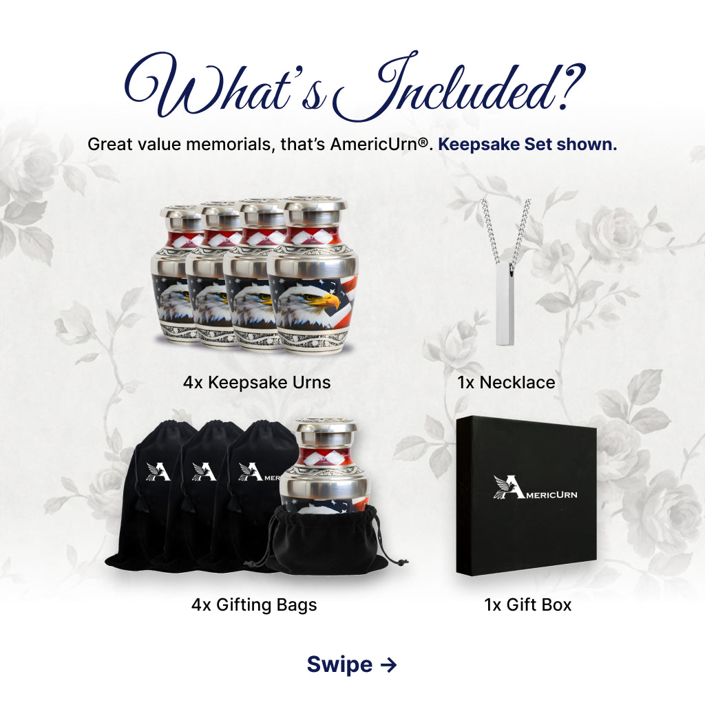 Eagle American Flag Premium Urn