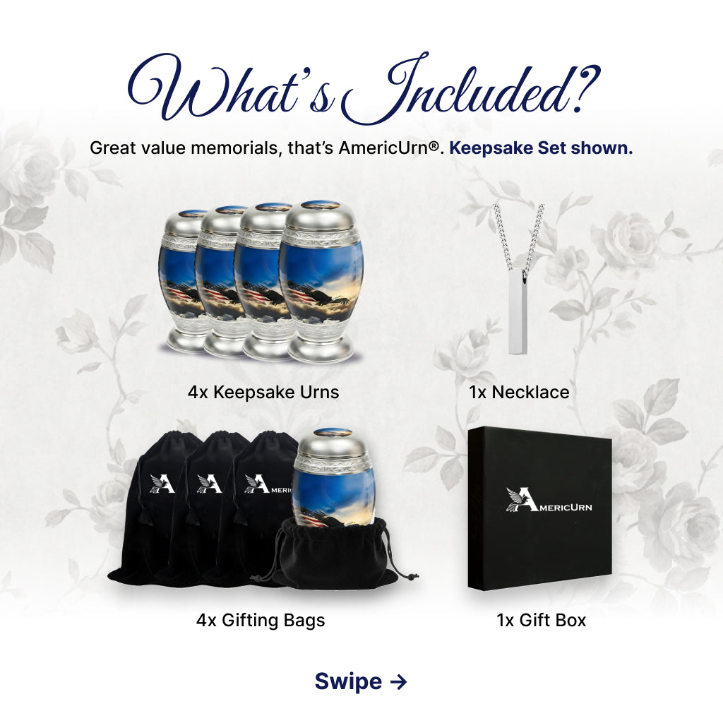 Eagle American Flag Premium Urn