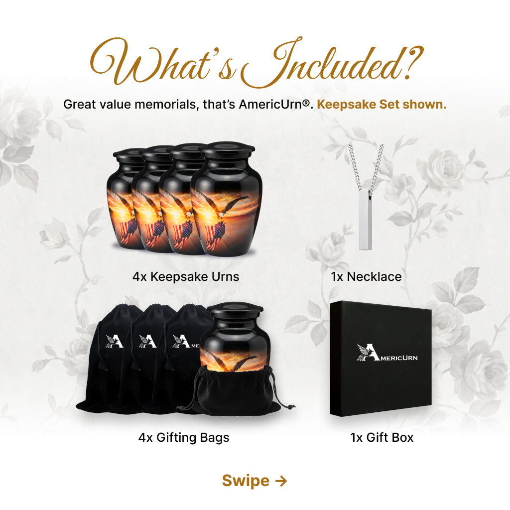 American Flag Tribute Urn