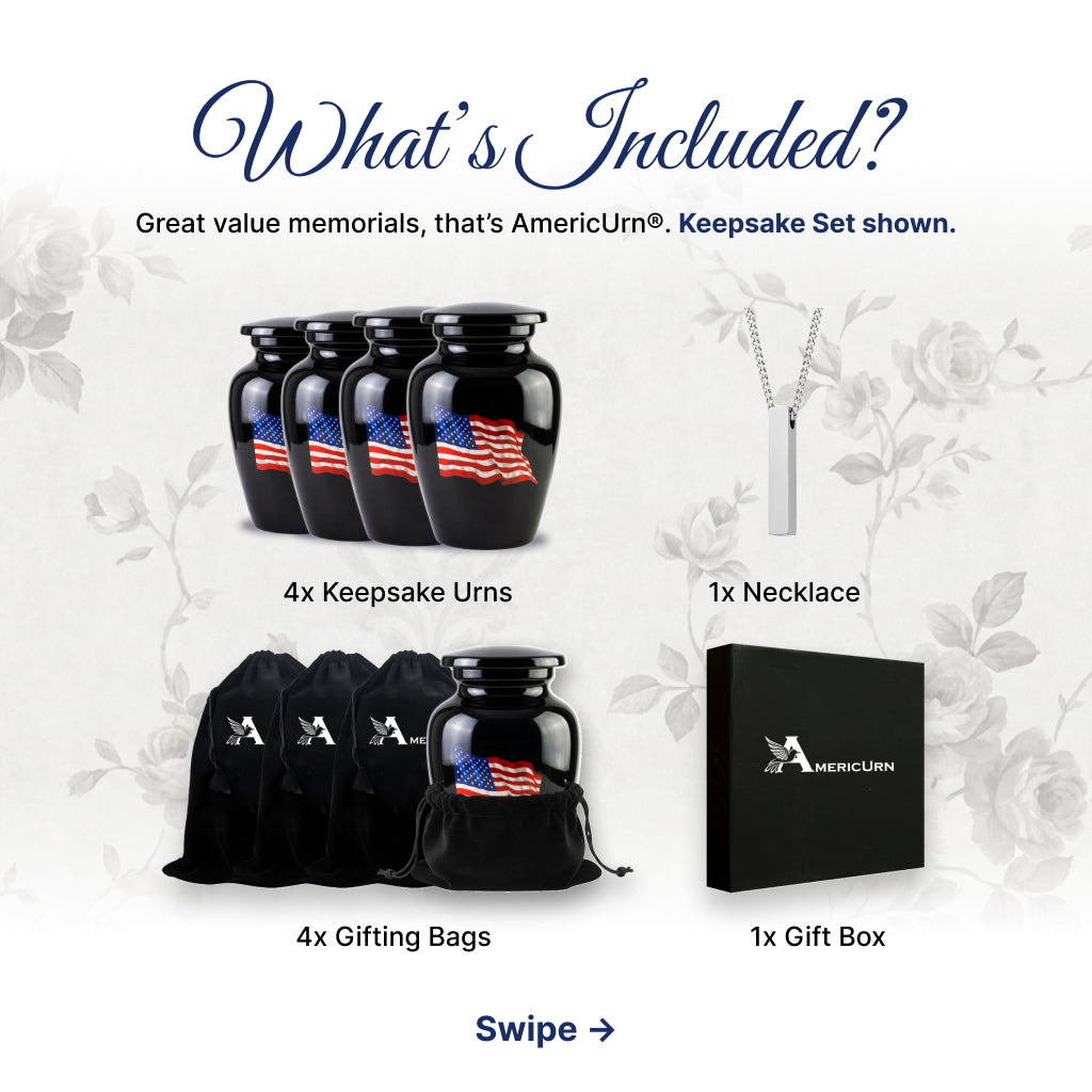 American Flag Tribute Urn