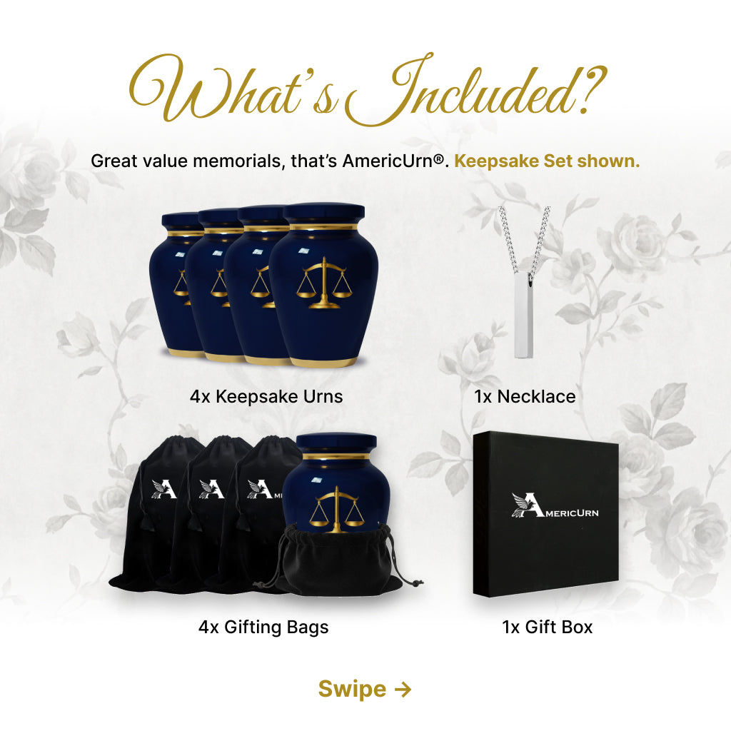 Scales of Justice Memorial Urn