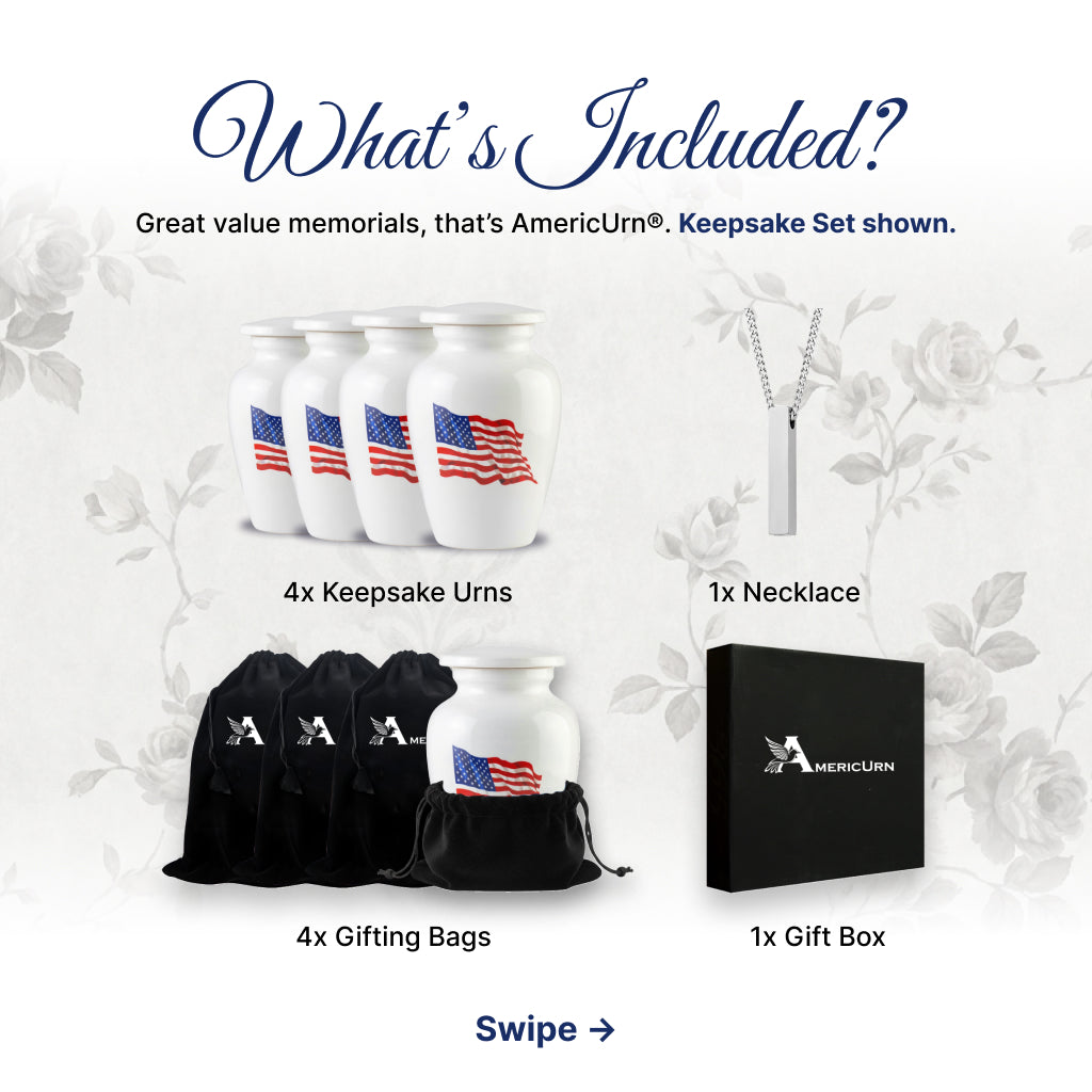 American Flag Tribute Urn