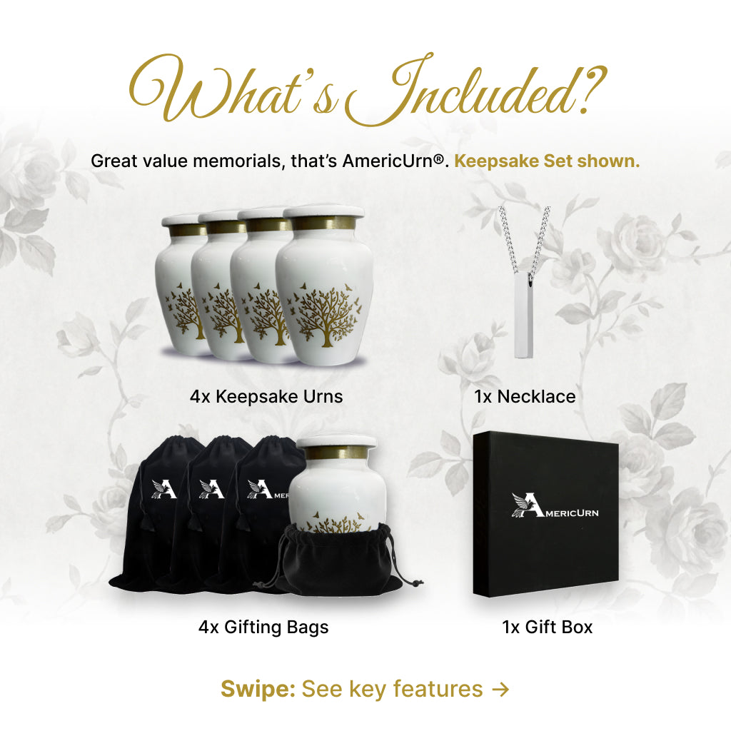 Ornate Tree of Life Motif Urn