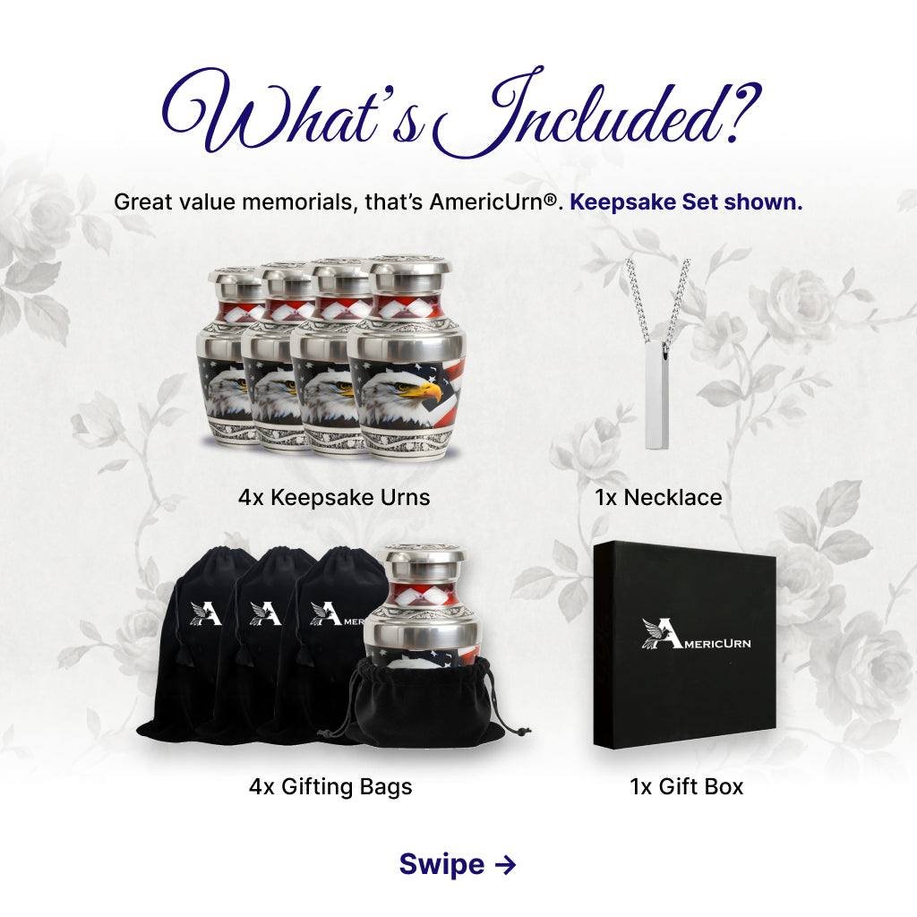 Eagle American Flag Premium Urn