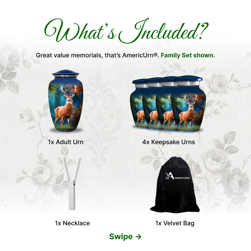 Deer Image Cremation Urn