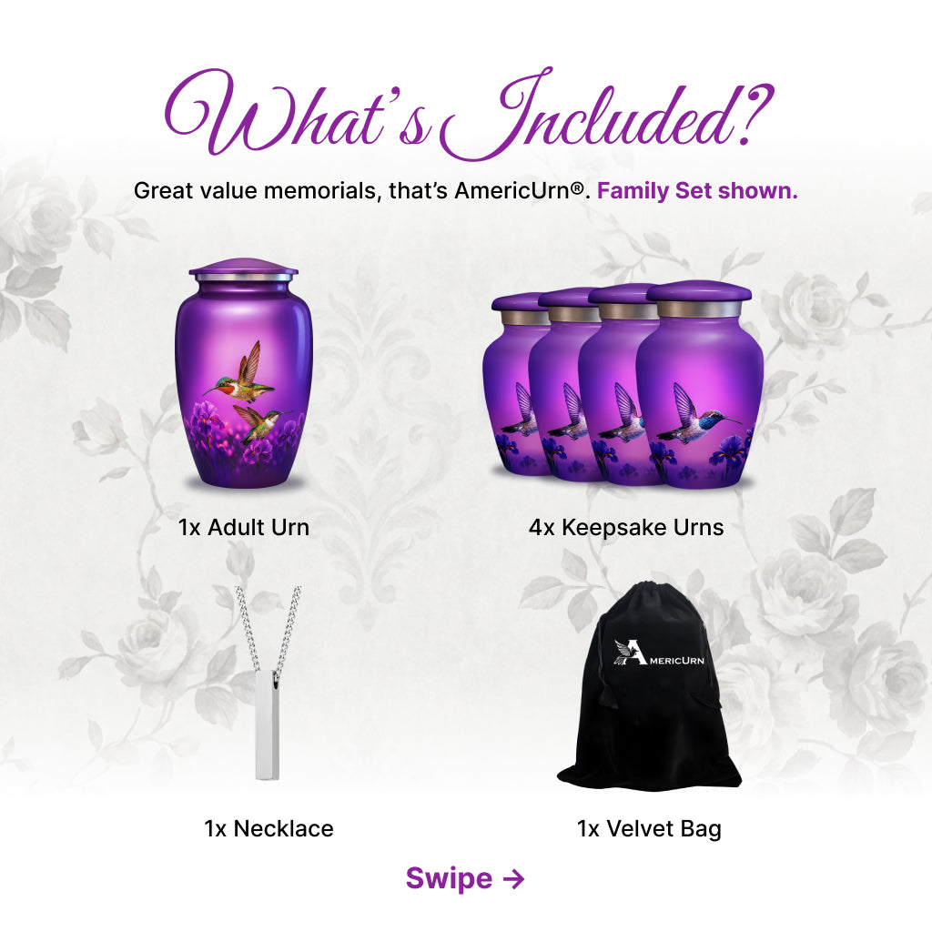 Hummingbird Image Cremation Urn