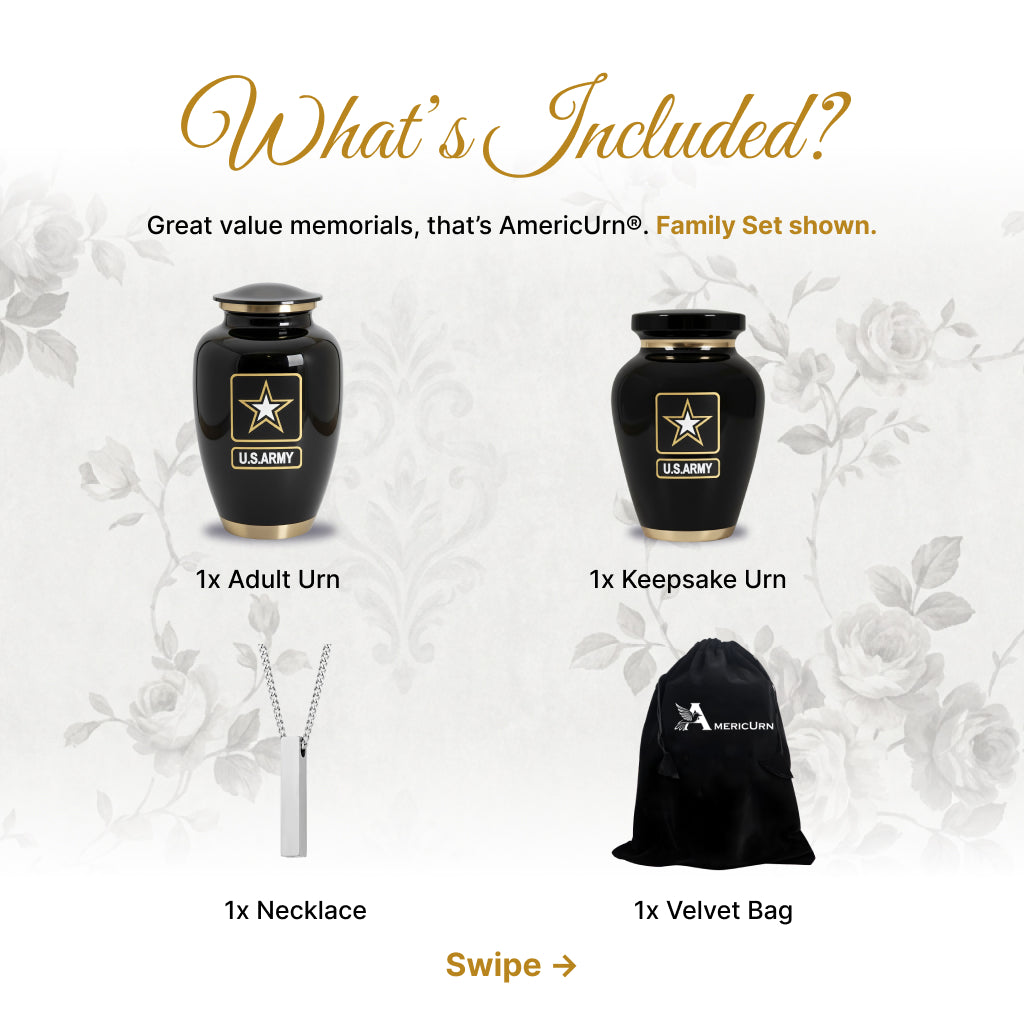 Army Veteran Memorial Urn