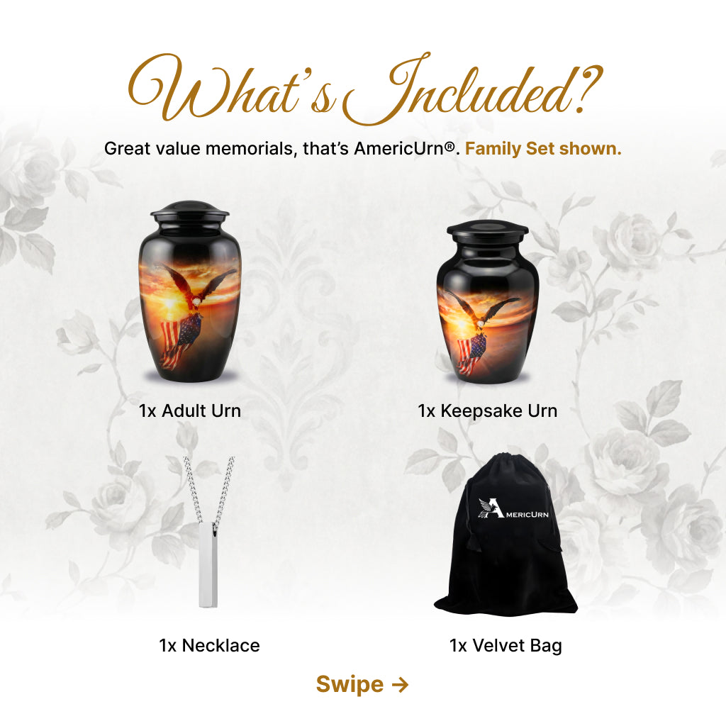 American Flag Tribute Urn