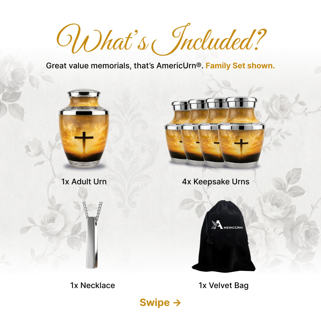 Cross Image Cremation Urn