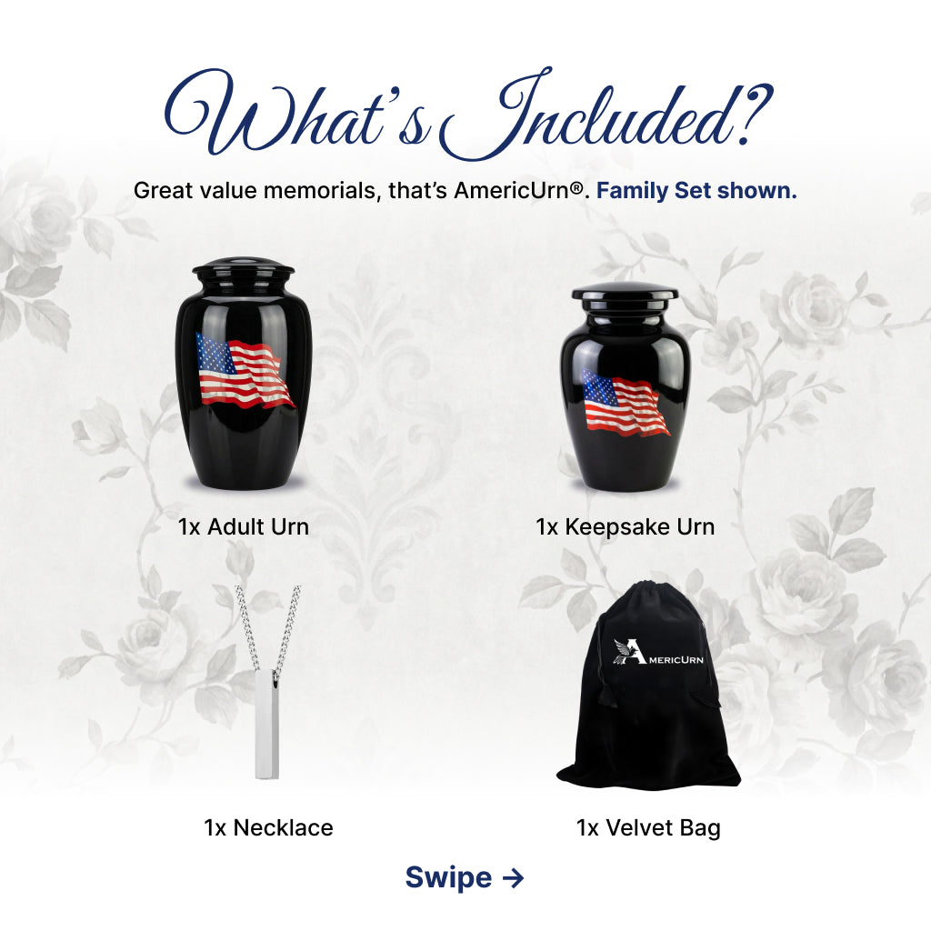 American Flag Tribute Urn