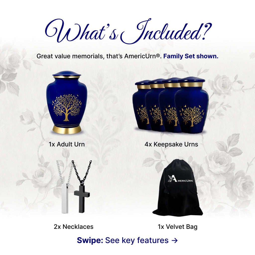 Ornate Tree of Life Motif Urn