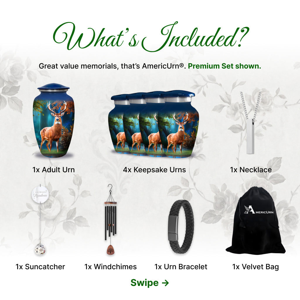 Deer Image Cremation Urn