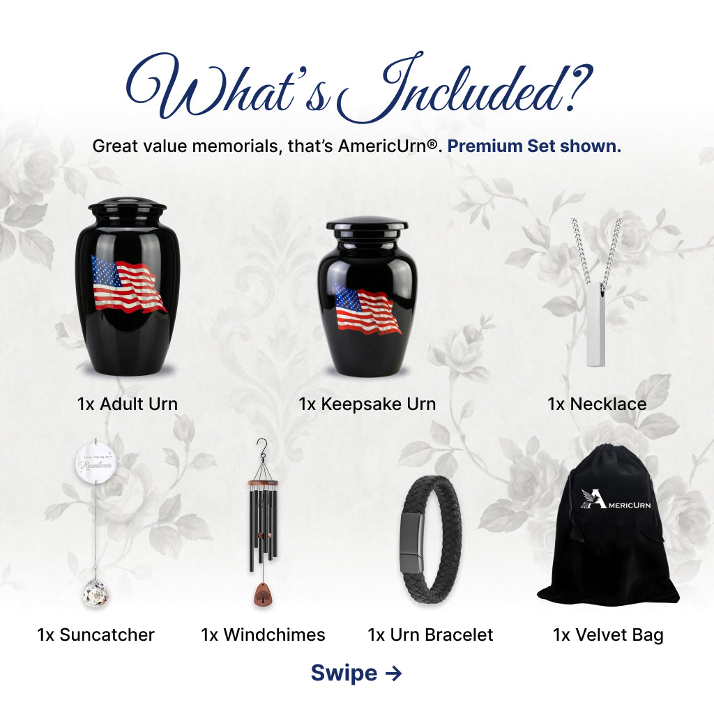 American Flag Tribute Urn