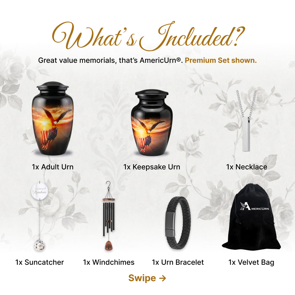 American Flag Tribute Urn