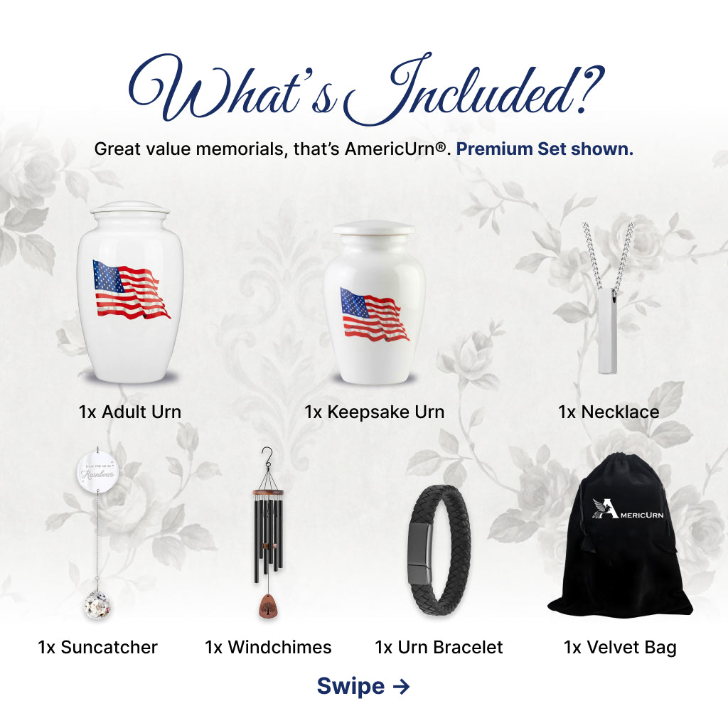 American Flag Tribute Urn