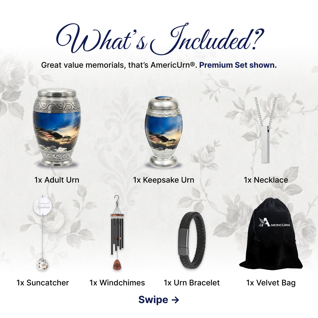 Eagle American Flag Premium Urn