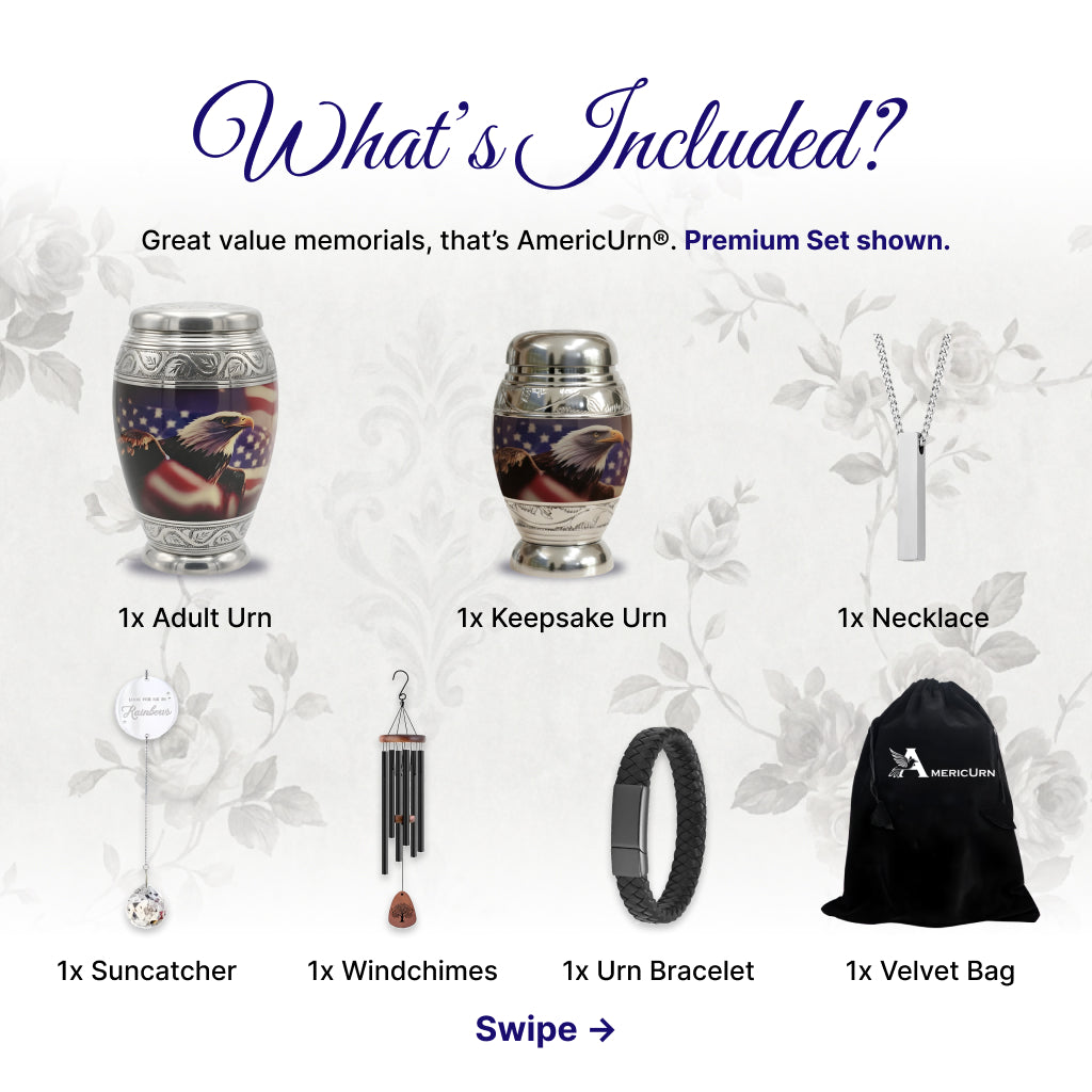 Eagle American Flag Premium Urn