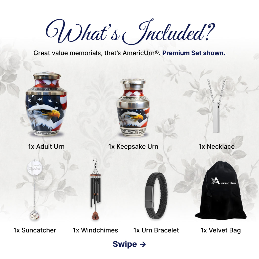 Eagle American Flag Premium Urn