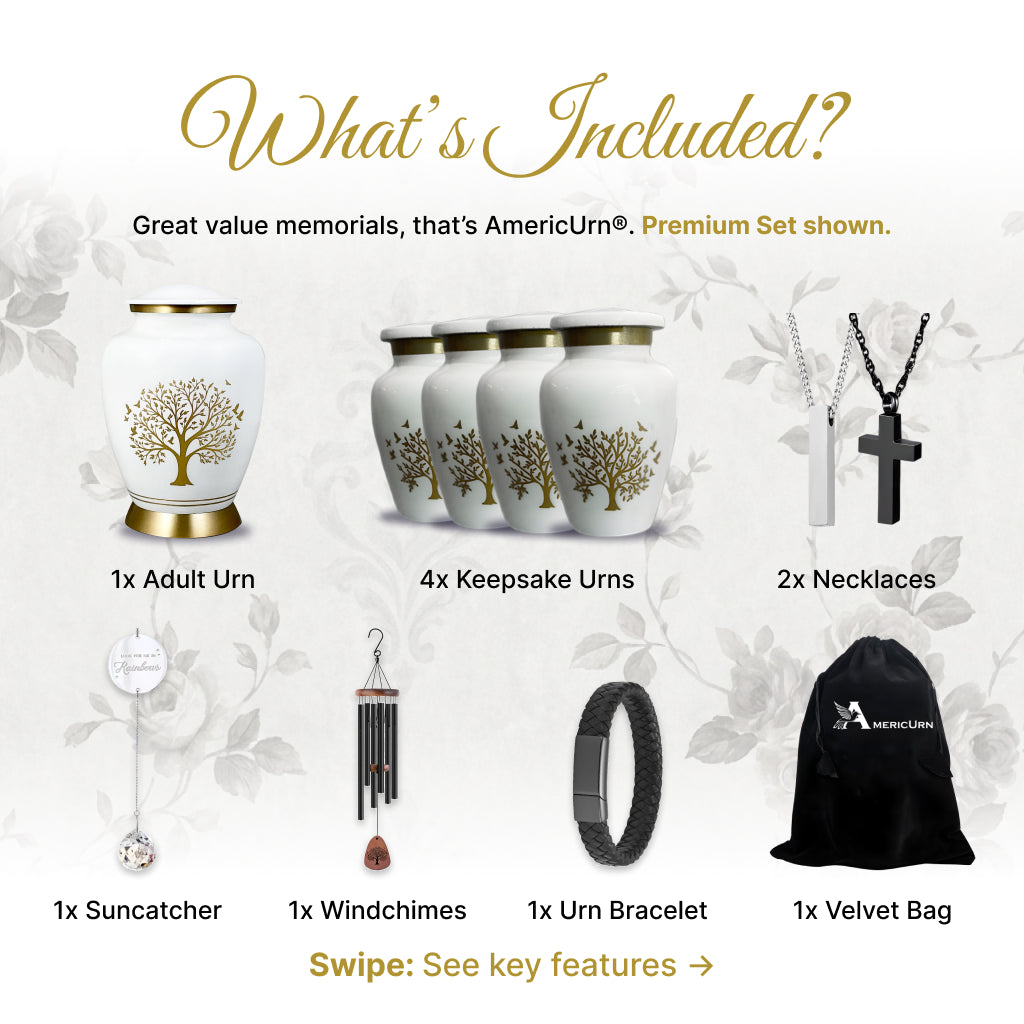 Ornate Tree of Life Motif Urn