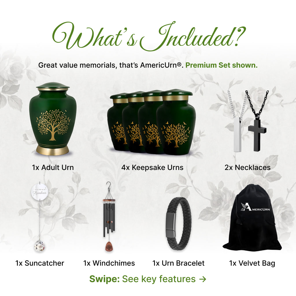 Ornate Tree of Life Motif Urn