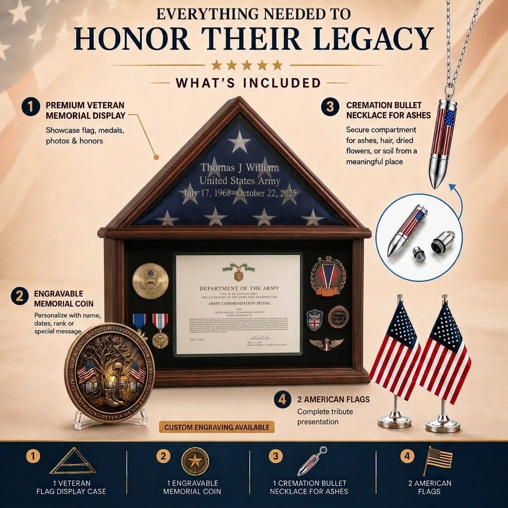 Memorial Flag Display Case