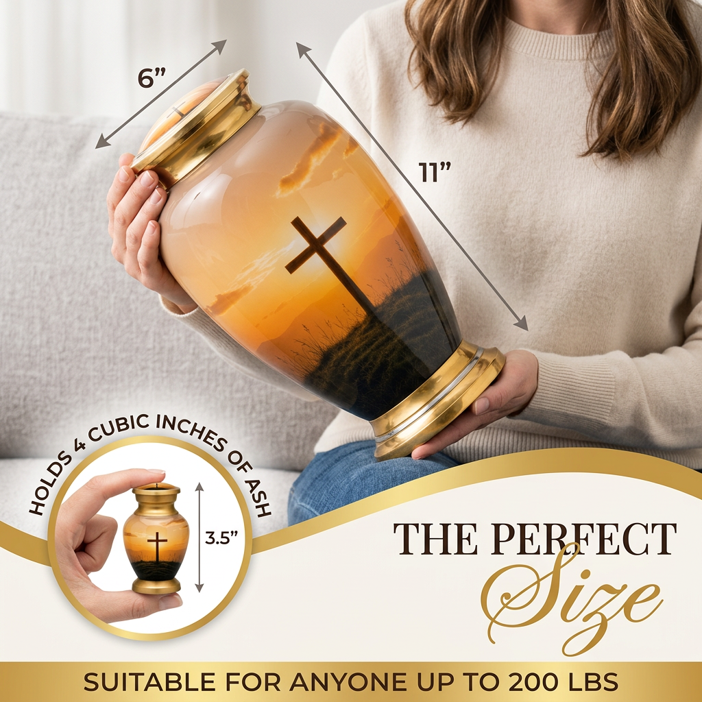 Cross Cremation Urn