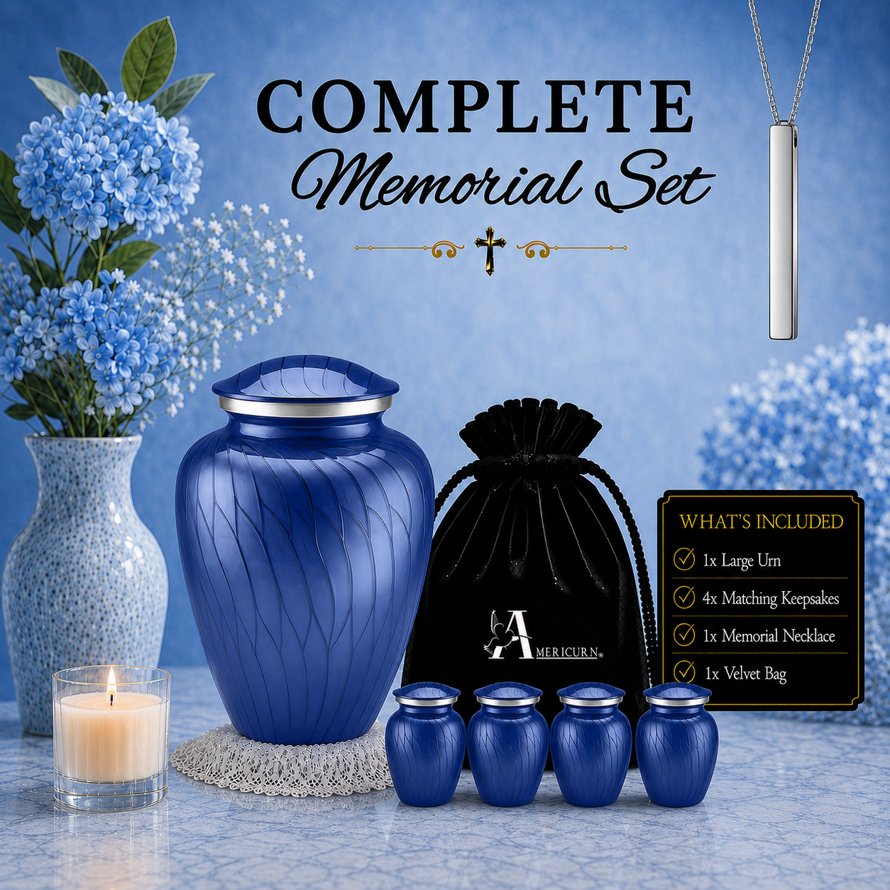 Serenity Curve Pearl Urn