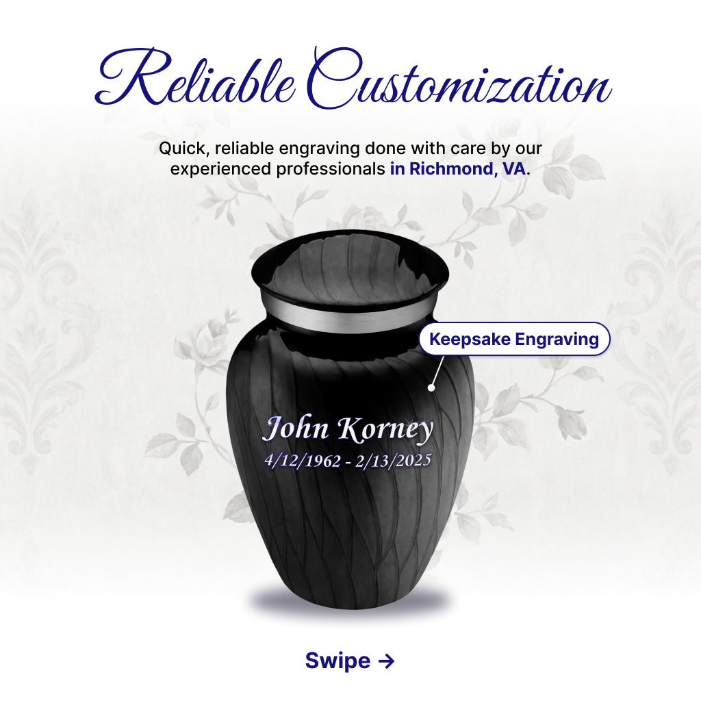 Serenity Curve Pearl Urn