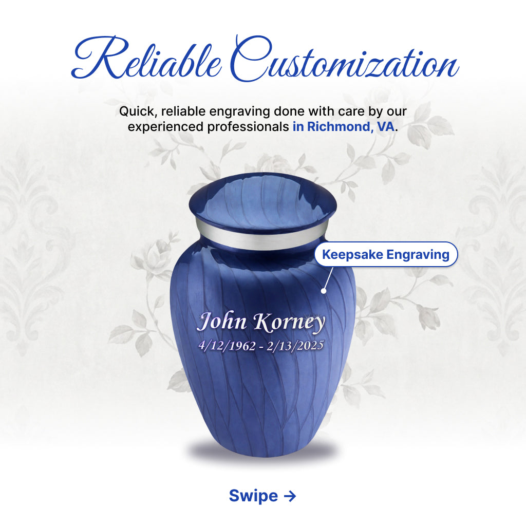 Serenity Curve Pearl Urn