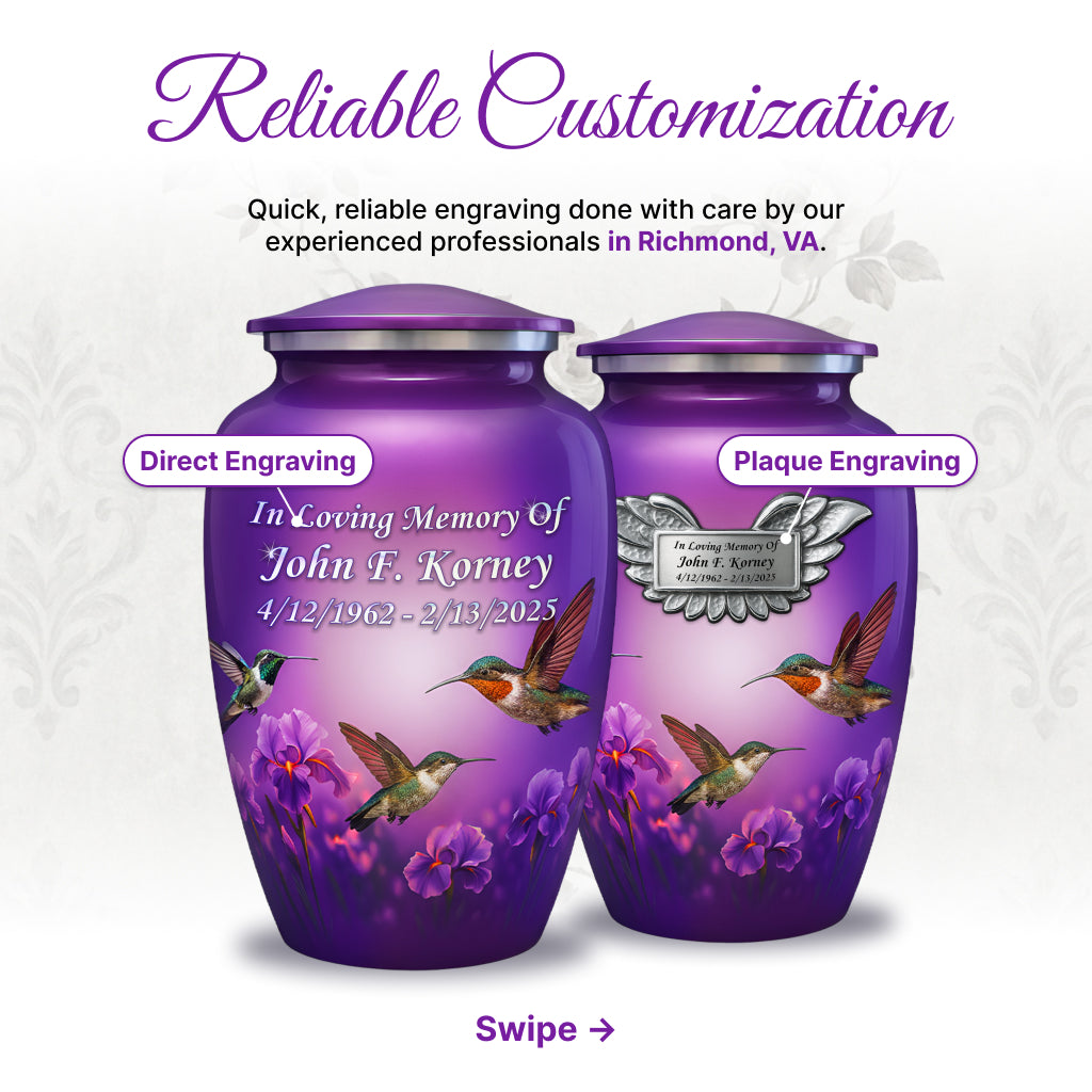 Hummingbird Image Cremation Urn