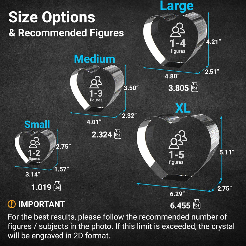 DearlyDone 3D Crystal Photo – Personalized Laser-Engraved Memory