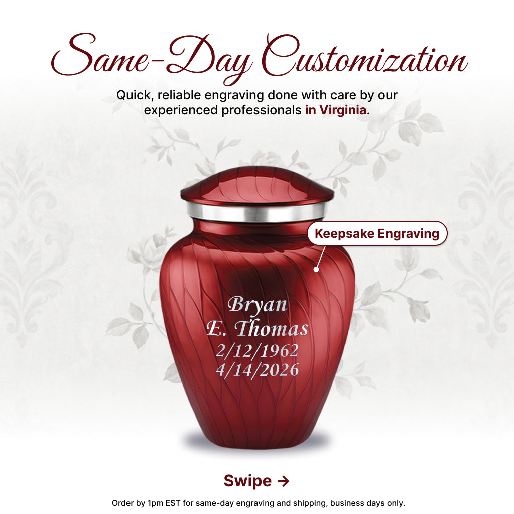 Serenity Curve Pearl Urn