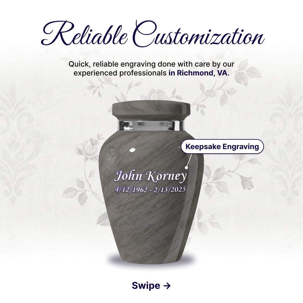 Motif Shadow Cremation Urn