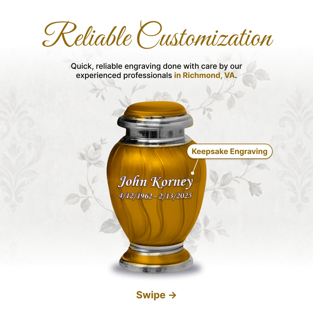 Vibrant Hotep Cremation Urn