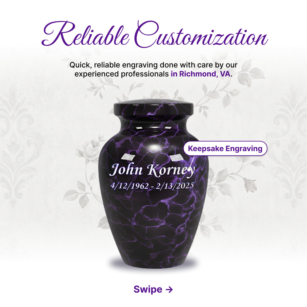Motif Patch Cremation Urn