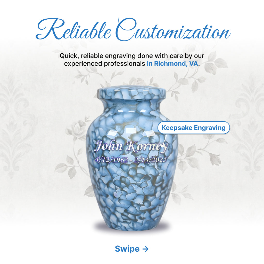 Motif Cloud Cremation Urn