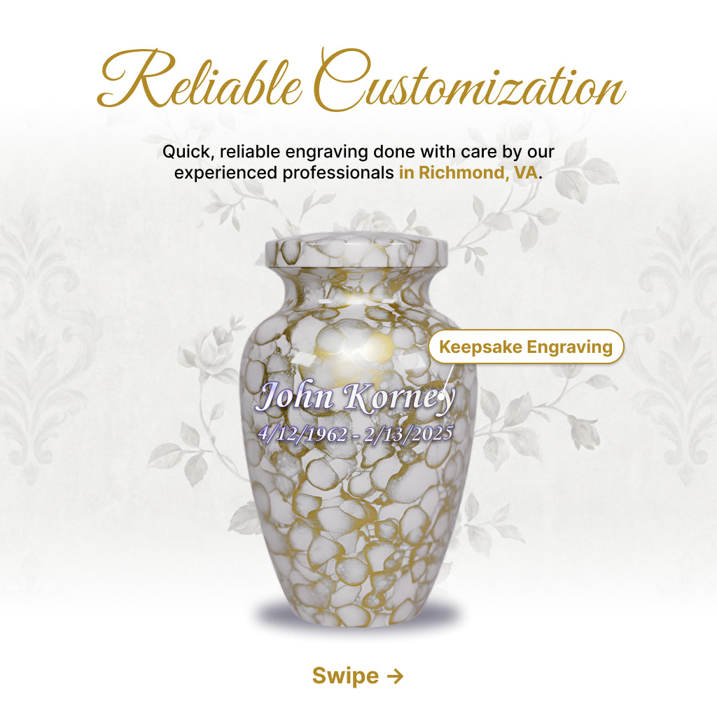 Motif Cloud Cremation Urn