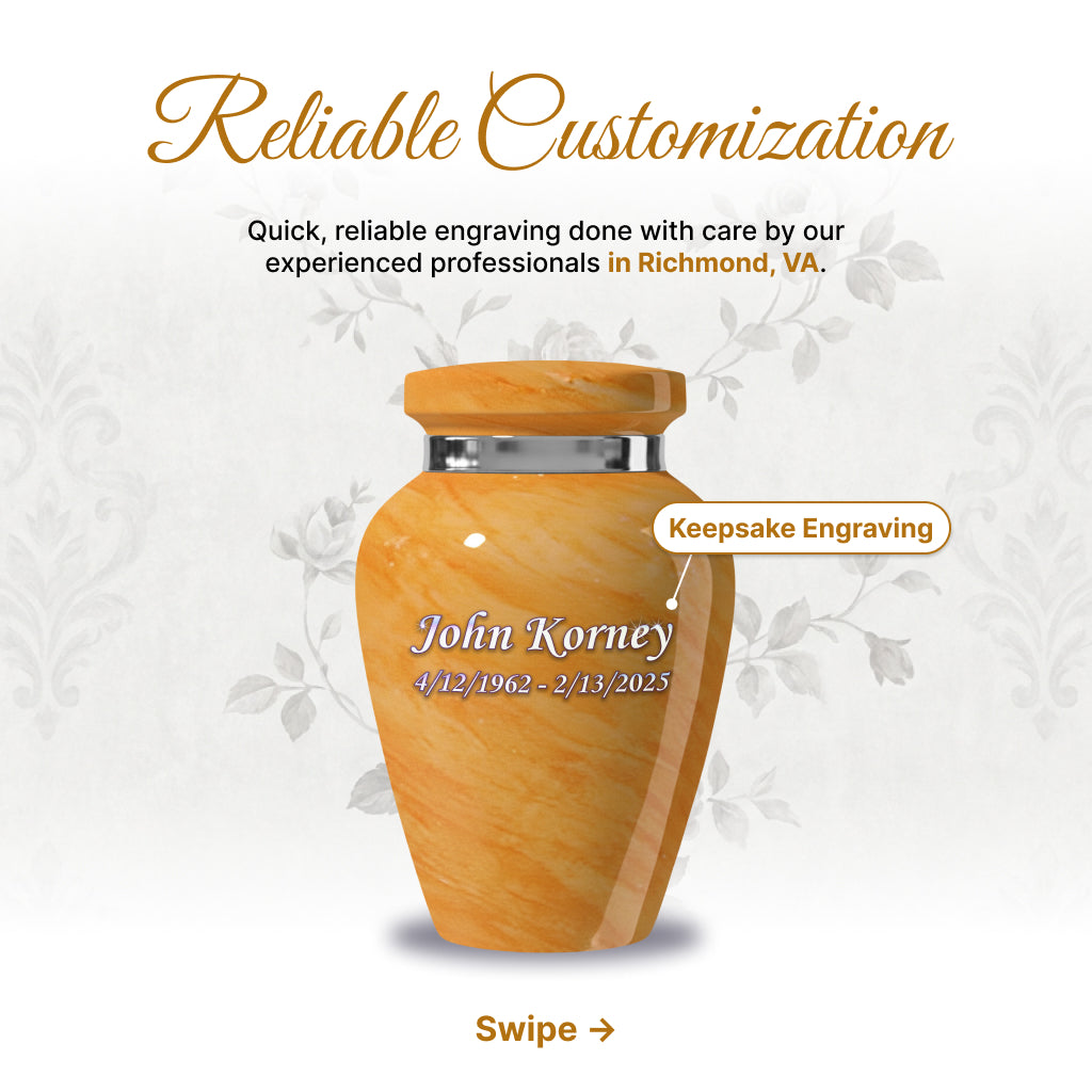 Motif Pastel Cremation Urn
