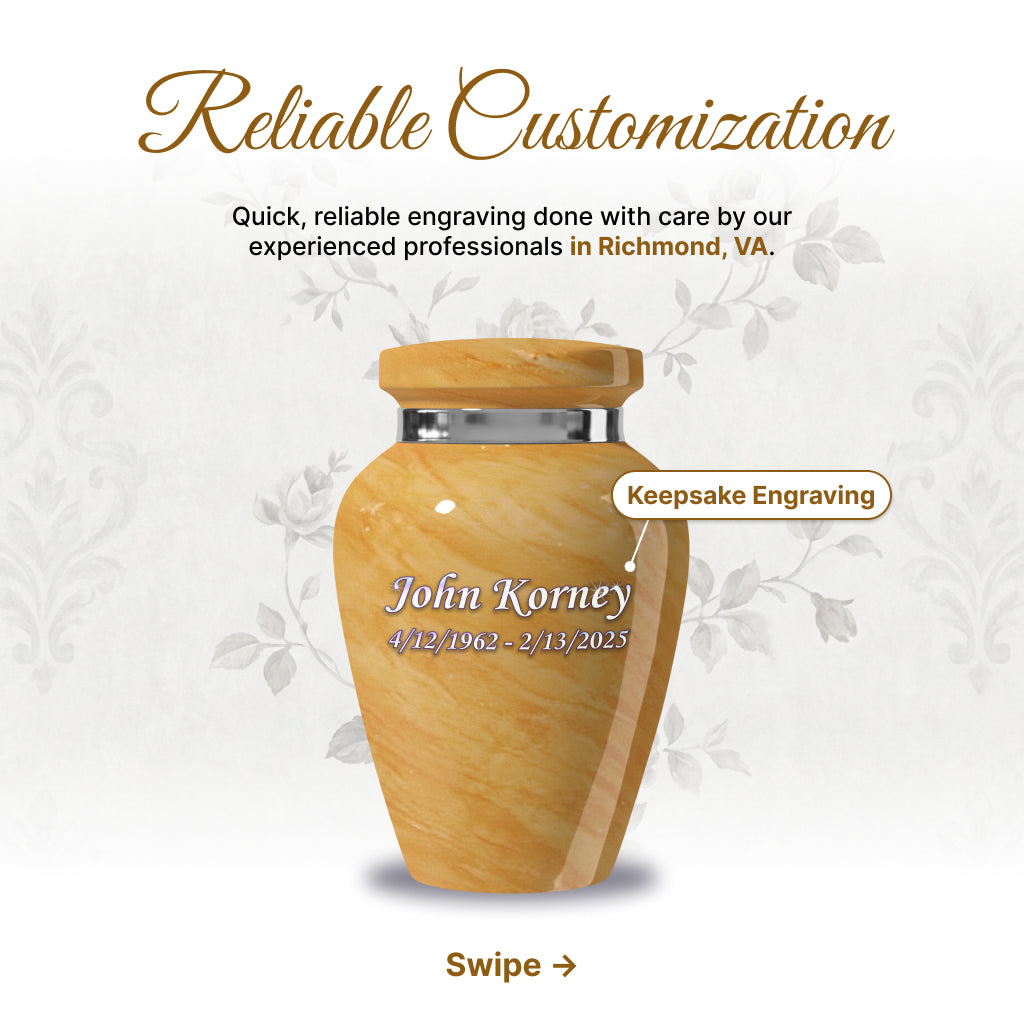 Motif Pastel Cremation Urn