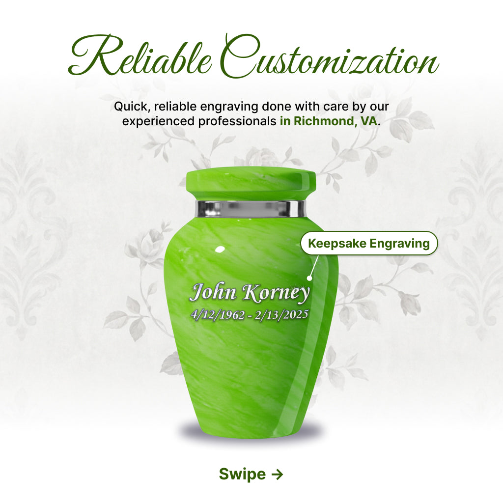Motif Pastel Cremation Urn