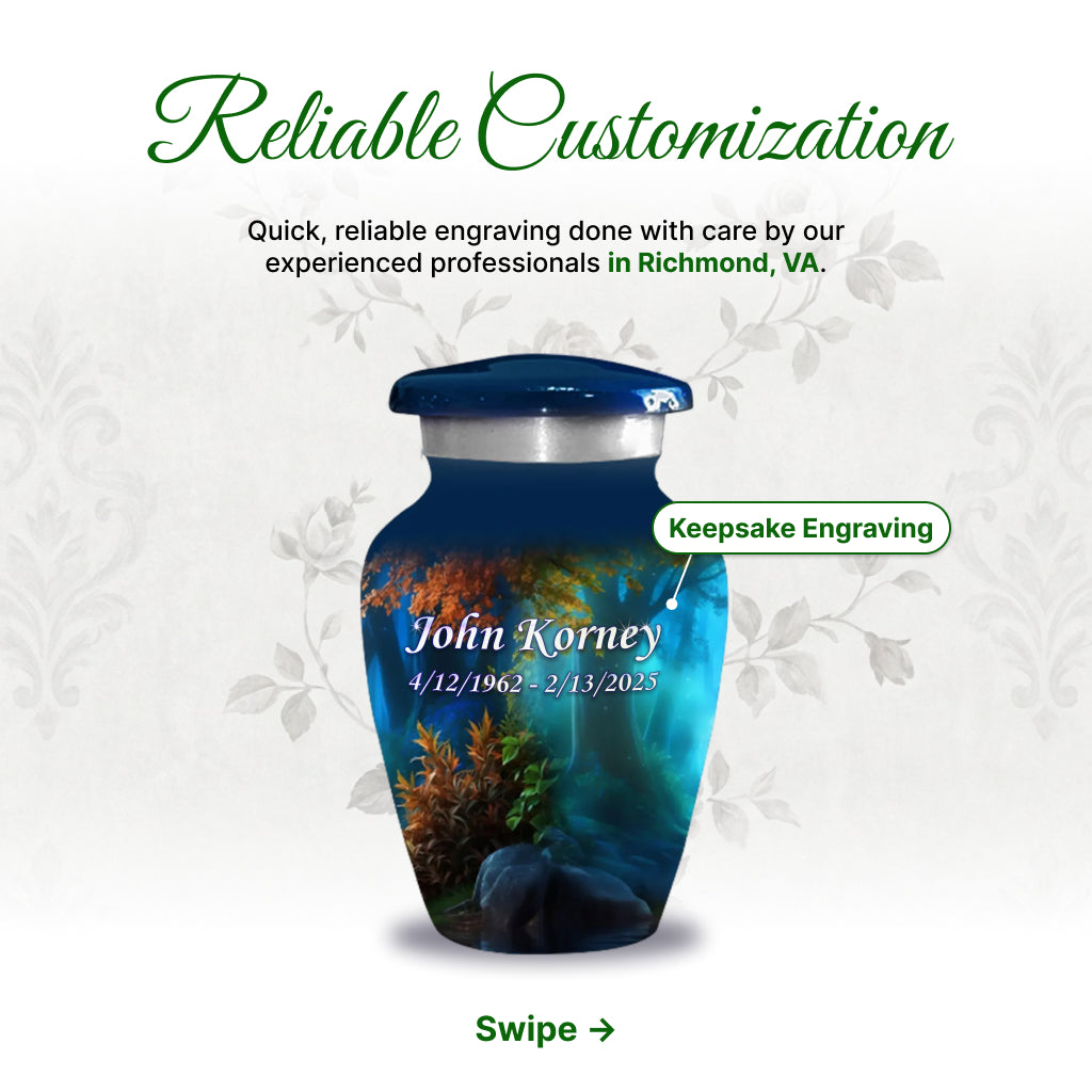Deer Image Cremation Urn