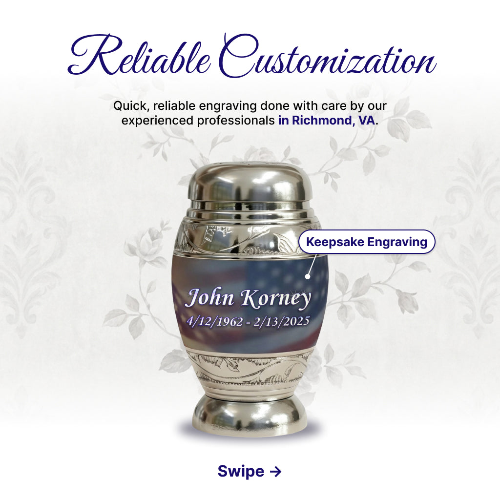 Eagle American Flag Premium Urn